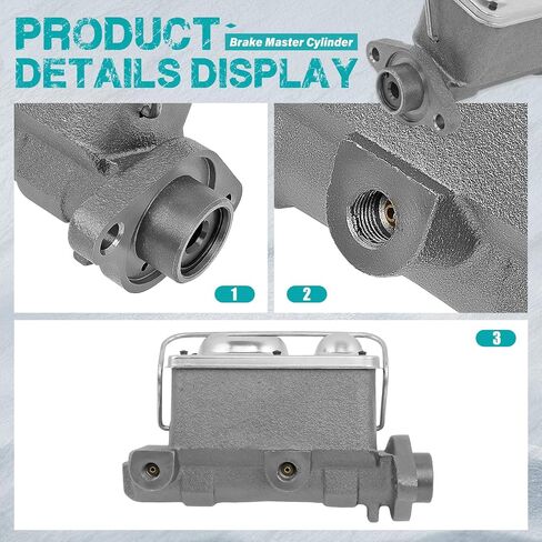 M36317 Brake Master Cylinder with Reservoir and Cap Fit for Buick, Chevrolet, Oldsmobile and Pontiac Vehicles - Apollo 1973-1974, Nova 1969-1974, Omega 1973-1974, Ventura 1971-1974 OE 18009912 in Saudi Arabia
