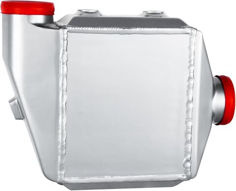 ماء سائل من الألومنيوم العالمي إلى الهواء المبرد بالهواء 9.05 "x10.62" x4.52 "الهواء الأساسي ، مدخل الهواء/المخرج (3.5 '') ، مدخل/مخرج الماء (NPT 3/4") (الفضة) in Kuwait