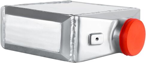 ماء سائل من الألومنيوم العالمي إلى الهواء المبرد بالهواء 9.05 "x10.62" x4.52 "الهواء الأساسي ، مدخل الهواء/المخرج (3.5 '') ، مدخل/مخرج الماء (NPT 3/4") (الفضة) in Kuwait