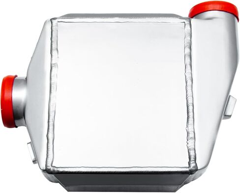 ماء سائل من الألومنيوم العالمي إلى الهواء المبرد بالهواء 9.05 "x10.62" x4.52 "الهواء الأساسي ، مدخل الهواء/المخرج (3.5 '') ، مدخل/مخرج الماء (NPT 3/4") (الفضة) in Kuwait