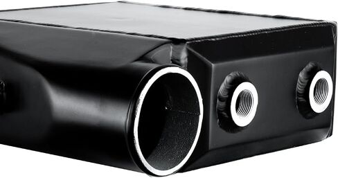 Universal Aluminum Liquid Water to Air Intercooler 9.05"x10.62"x4.52" Core Air, Air Inlet/Outlet(3.5''), Water Inlet/Outlet(NPT 3/4") (Silver) in Saudi Arabia