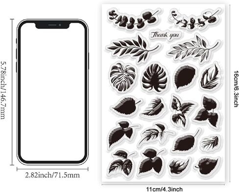 11.7 x 8.3in Clear Stamps Flower Silicone Stamp Creative DIY Crafting Tool with High Definition Flower Rubber Stamps for Card Making Decoration and DIY Scrapbooking in Saudi Arabia