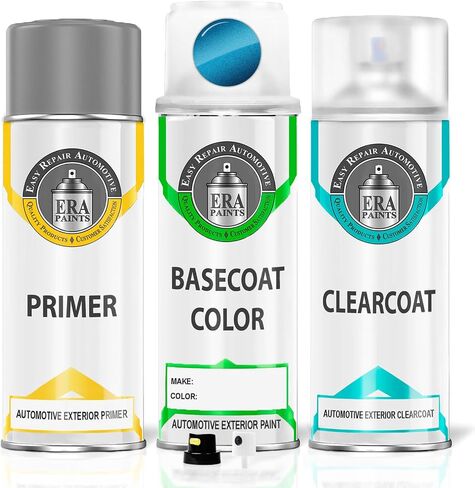ERA Paints AUB - Caribbean Blue Metallic for KIA Exact Match Automotive Touch Up Paint Spray - Basic Kit in Saudi Arabia