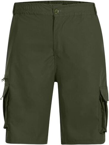 Men Cargo Shorts 2025 Elastic Waist Bermuda Short Pants Summer Casual Loose Multi Pockets Outdoor Jogger Short Cargos in Saudi Arabia