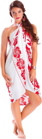 1 World Sarongs Womens Hibiscus Flower Swimsuit Sarong in Kuwait