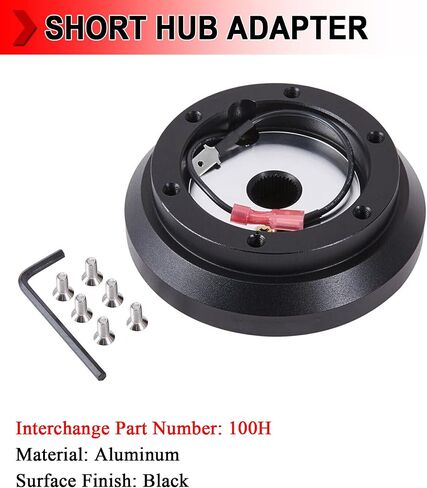 140H Aluminum 6-Hole Steering Wheel Short Hub Adapter Fit For Nissan 200X S13 S14 SR20 KA24 Altima Maxima Sentra in Saudi Arabia