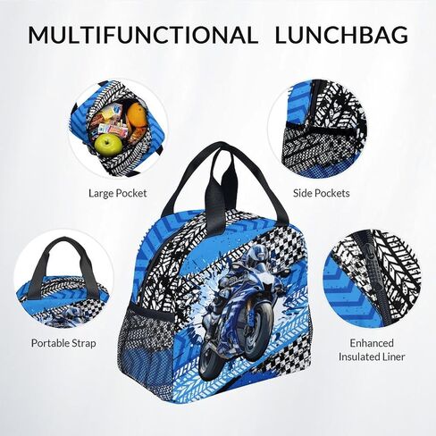 Boy Backpack, 3Pcs Motorcycle Backpacks Set for Kids, 17" Sports Bookbag for Preschool Kindergarten Elementary, School Bag with Lunch Box Pencil Case in Saudi Arabia