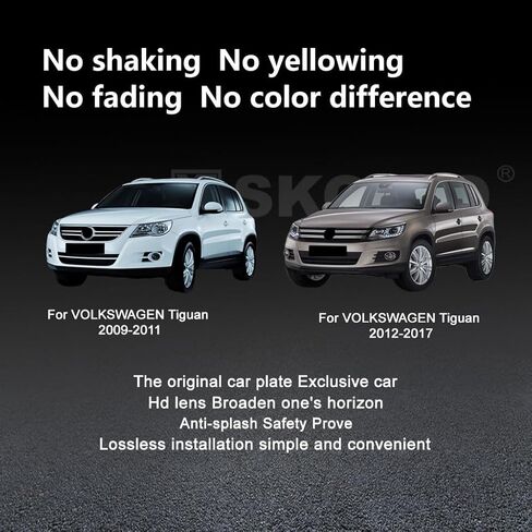 زجاج بديل للمرآة الجانبية لبرنامج Volkswagen VW Tiguan 2009-2017 ، دعم لوحة الدعم الجانبية المسخنة الزجاج المرآة لفولكس واجن تيجوان 2000 2010 2012 2014 2015 2015 2017 2017 in Kuwait