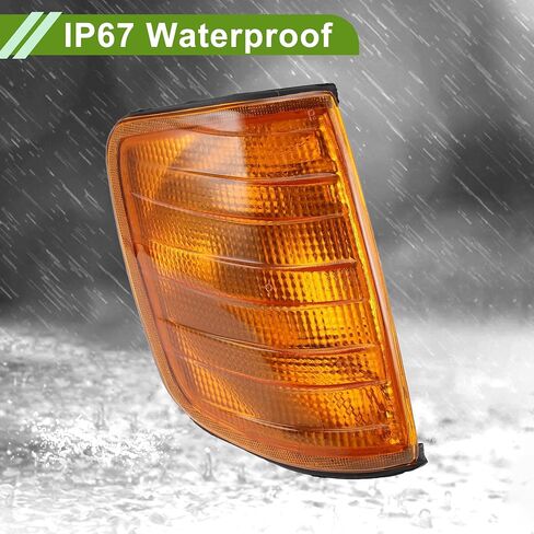 No.1248260143 Corner Signal Light Cover for Mercedes-Benz W124 1984-1996 Waterproof Yellow Right Corner Light Lamp Lens Plastic 1 Pc in Saudi Arabia