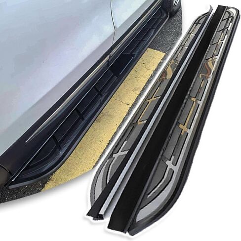 Side Steps 2pcs Running Board Fits for VW Volkswagen Taos 2021-2025 Fixed Side Step Nerf Bar Pedals Aluminum+ABS(with Bracket) in Saudi Arabia