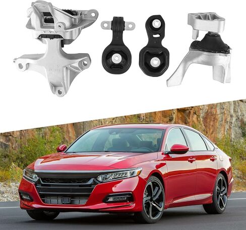 4 PCS محرك محرك MOUNT و TRAND MOUNT مناسبة ل Honda Accord 2018-2022 1.5L استبدال النقل التلقائي لـ 50850TVAA11 50880TVAA11 50890TVAA11 50850TVAA12 in Saudi Arabia