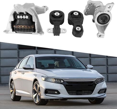 4 PCS محرك محرك MOUNT و TRAND MOUNT مناسبة ل Honda Accord 2018-2022 1.5L استبدال النقل التلقائي لـ 50850TVAA11 50880TVAA11 50890TVAA11 50850TVAA12 in Saudi Arabia