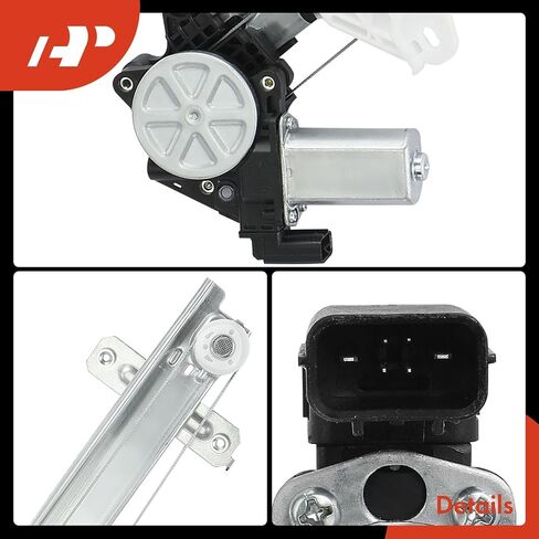 A-Premium Electric Power Window Regulator with Motor Compatible with Acura TLX 2015-2020, Rear Right Passenger Side, Replace# 72710TZ3A01 in Saudi Arabia