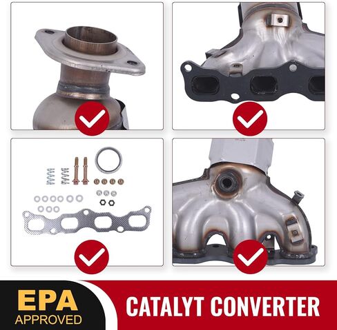 TOPAZ Catalytic Converter 674-279 Compatible with Mitsubishi Outlander L4 2.4L 2014-2018, Mitsubishi Outlander Sport L4 2.0L 2014-2015 EPA Compliant Replace# 1555A718,1555A757 in Saudi Arabia