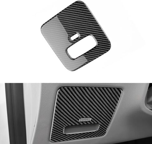 for Kia Sportage (2022-2025) Center Control Cup Holder Carbon Fiber Cover - Console Control Protect Interior Car Accessories Panel, Black (LHD) in Saudi Arabia