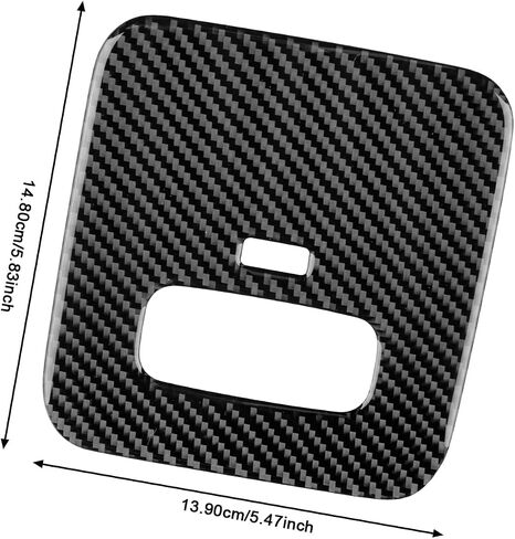 for Kia Sportage (2022-2025) Center Control Cup Holder Carbon Fiber Cover - Console Control Protect Interior Car Accessories Panel, Black (LHD) in Saudi Arabia