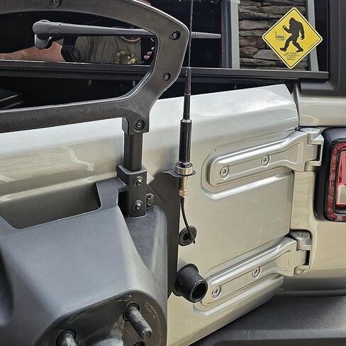 for Wrangler TJ LJ CB Radio Antenna Mounting Bracket Compatible with 1997-2006 Jeep Wrangler TJ & 2004-2006 Wrangler LJ, Carbon Steel Passenger Side Antenna Mount Holder Stand (2/4 Doors) in Kuwait