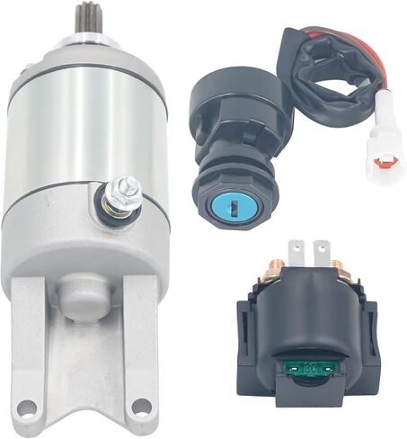 Starter Motor for Kawasaki Prairie 360 KVF360 2x4 4x4 2003 2004 2005 2006 2007 2007 ، 21163-1328 410-54082 211631328 SMU0278 18717 18717N 49-5177 مع STALED Solenoid in Saudi Arabia