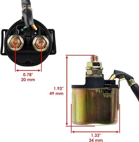 Caltric Starter & Relay Solenoid Compatible with Honda Trx300Ex TRX 300 Ex Sportrax 300 1993-2003 (EX) Models. in Saudi Arabia