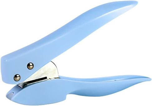 خرامة ورق، ثقب واحد أبيض (تثقيب 12 صفحة) خرامة دائرية للورق والحرف اليدوية - مقبض مريح، سهل التنظيف in Kuwait