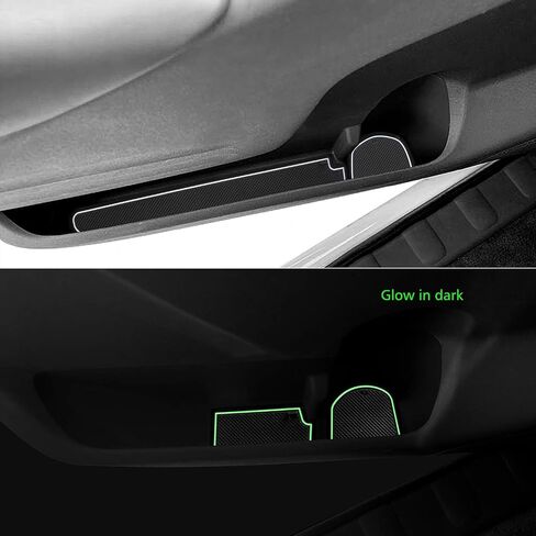 الحصير Auovo Anti Dust for Frontier Crew Cab 2005-2020 Xterra Accessories 2005-2015 مخصص لبطانات جيب DOOR Cup Cup Pads Console Mats (24pcs/set) (Gray) in Saudi Arabia