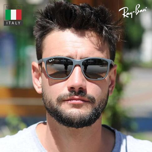 Ray-Ban RB4330CH CHROMANCE Square Shape Sunglasses with Official Eyewear Kit Bundle in Saudi Arabia