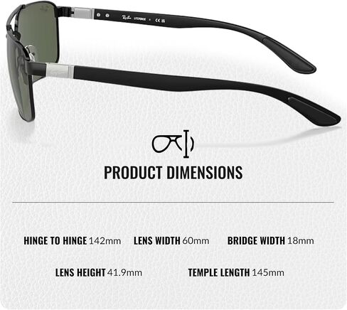 Ray-Ban RB3737 Rectangle Shape Sunglasses with Official Eyewear Kit Bundle in Saudi Arabia