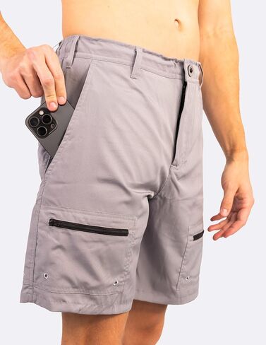 Castaway (Black) and Angler (Grey) Waterproof Pocket Outdoor Shorts - Gen 2 in Saudi Arabia