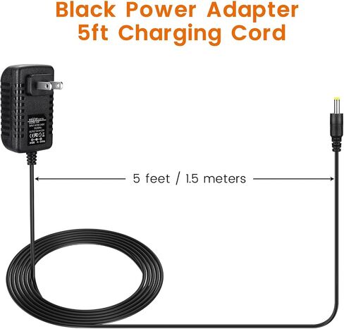 15W Power Cord Adapter for Echo Spot Smart Clock & Pop Smart Speaker - White Wall Charger Plug Long Cable, 5ft in Saudi Arabia