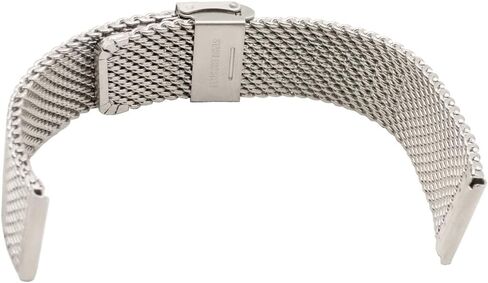 Stainless Steel Mesh Watch Band with Adjustable Clasp, 22mm, Silver in Saudi Arabia