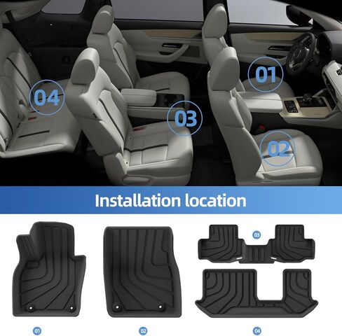 بطانة شحن Smabee لعام 2024 2025 MAZDA CX-90 CX90 PHEV All Cargo Cargo Trunk Mat Assories TPE CAR INTRIOR BLACK in Saudi Arabia