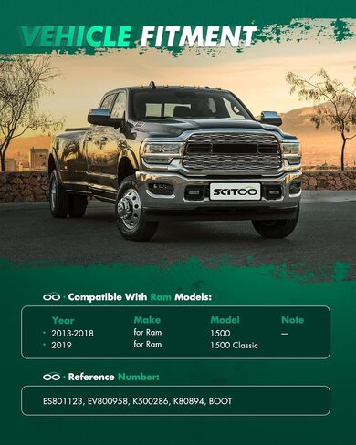Scitoo 10pcs التعليق الأمامي أدوات التعليق الداخلي الداخلي ind end w/التوجيه Fit Boot Fit 2013-2018 لـ RAM 1500 2019 لـ RAM 1500 Lower Ball Sway Bar Link in Saudi Arabia