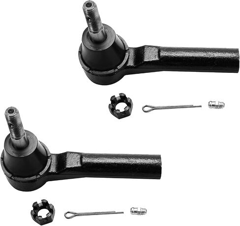 Detroit Axle-Front 6pc Tie Rods Kit for 07-12 Dodge Caliber ، 07-17 Jeep Compass Patriot ، 4 Tie Rods 2 Boots 2007 2008 2010 2011 2011 2012 in Saudi Arabia