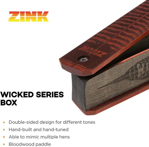 Zink Calls Raspy Sister Hand-Built Easy-to-Use Hen Hunting W-Cut Triple Reed Diaphragm Turkey Game Call - Raspy Tones, Realistic Sounds in Kuwait