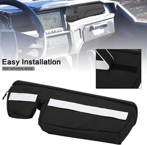 LKV UTV Dashboard Storage Bag No Drilling Waterproof Center Bag Compatible with Polaris General 1000/4 1000 / XP 1000 / XP 4 1000 2016-2023 2024 in Saudi Arabia