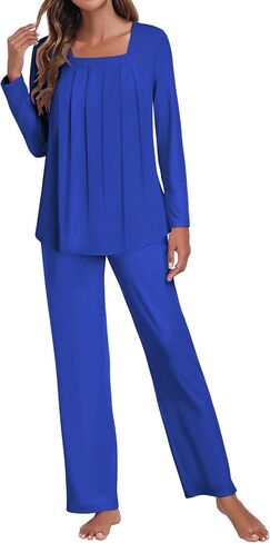 Tencede Women Pajama Set 2025 Lounge Sets Long Sleeve Sleepwear Soft 2 Piece Pjs S-2XL in Kuwait