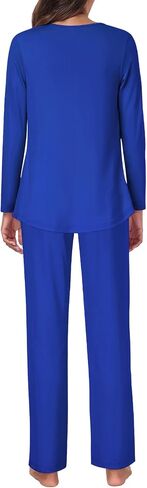 Tencede Women Pajama Set 2025 Lounge Sets Long Sleeve Sleepwear Soft 2 Piece Pjs S-2XL in Kuwait