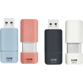 GIGASTONE Z60 32GB 10-Pack USB 3.2 Gen 1 Flash Drive, 100/40 MB/s Ultra High Speed Pen Drive, Capless Retractable Design Thumb Drive, USB 2.0 / USB 3.0 / USB 3.1 Interface Compatible in Kuwait