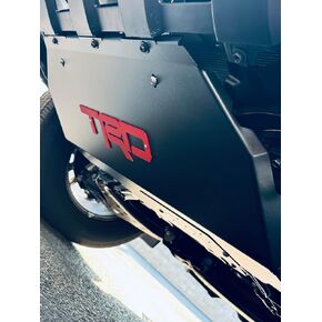 Custom Skid Plate, Compatible with Toyota Tacoma 2024-2026 2WD & 4WD - Fits Hybrid Models Only. Easy Oil Filter Access, Black with Red Emblem, No Cross Member Needed for Installation. in Saudi Arabia