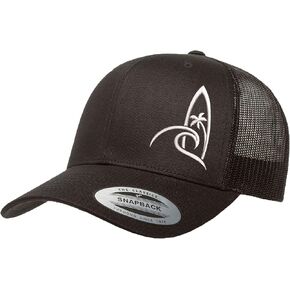 Embroidered Surfing Trucker Snapback Cap Mesh Back Men and Women in Kuwait