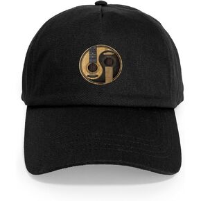 Cafepress القديم والغيتارات الصوتية يين يانغ قبعة قابلة للتعديل قبعة البيسبول in Kuwait