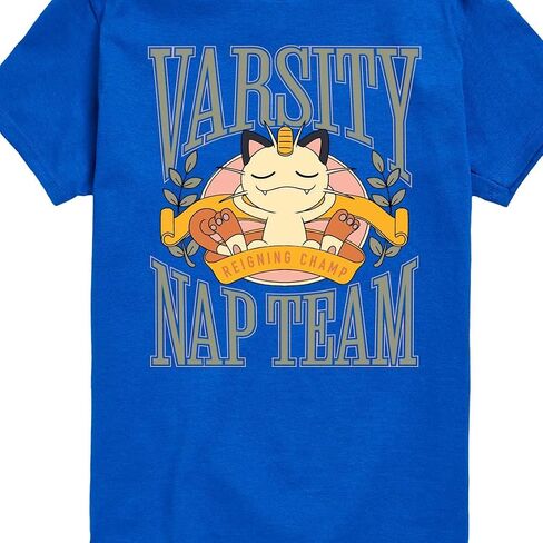 Pokémon - Meowth Varsity Nap Team -Toddler and Youth Short Sleeve Graphic T-Shirt in Saudi Arabia