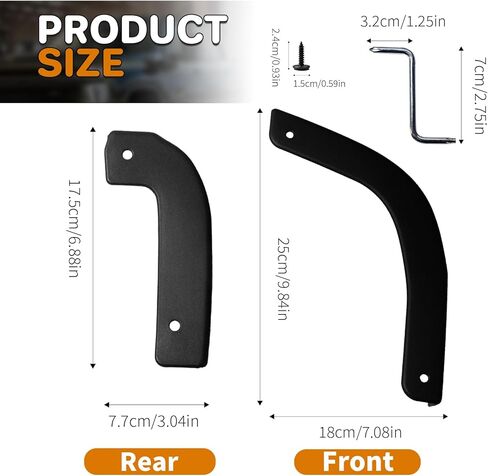 Mud Flap Delete Fit for Chevy Silverado 2019-2025,Mud Guards Compatible with Chevrolet Silverado 1500 Accessories, Easy Install,Without Drilling,Includes Front and Rear Mud Guard Set (4pcs-Set) in Saudi Arabia
