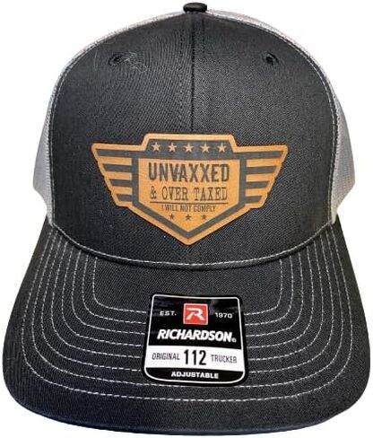 UNVAXXED & Over Taxed ™, Unvaccinated Over Taxed Hat (Black- 4547) in Saudi Arabia