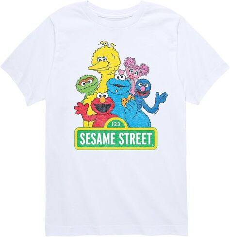 Sesame Street - مجموعة عتيقة - تي شيرت مصنوعة من الشباب والشباب in Kuwait