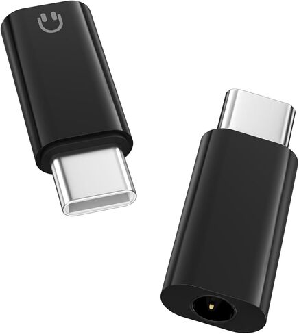 MoKo USB C to 3.5mm Audio Headphone Adapter, Type C to Headphone 3.5mm Aux Jack Dongle Compatible with iPhone 16 15 Pro Max Plus, Galaxy S24 S23 S22, iPad Air/Pro, MacBook, Pixel, White in Kuwait