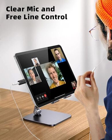 MoKo USB C to 3.5mm Audio Headphone Adapter, Type C to Headphone 3.5mm Aux Jack Dongle Compatible with iPhone 16 15 Pro Max Plus, Galaxy S24 S23 S22, iPad Air/Pro, MacBook, Pixel, White in Kuwait