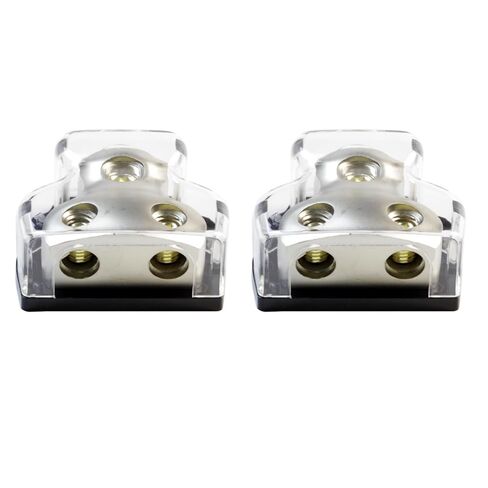 2 Way 0/2/4 Gauge in 0/2/4 Gauge Out Amp Power Distribution Block for Car Audio Splitter (2pack) in Kuwait
