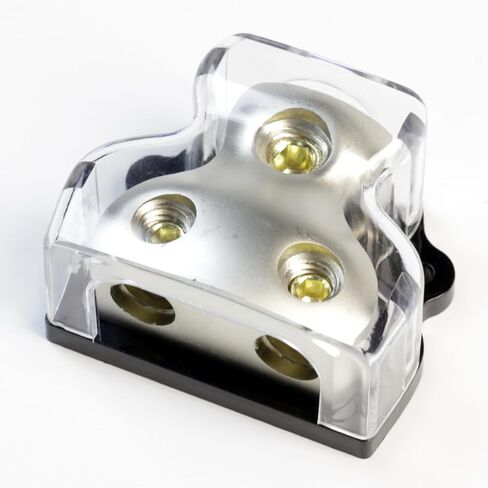 2 Way 0/2/4 Gauge in 0/2/4 Gauge Out Amp Power Distribution Block for Car Audio Splitter (2pack) in Kuwait