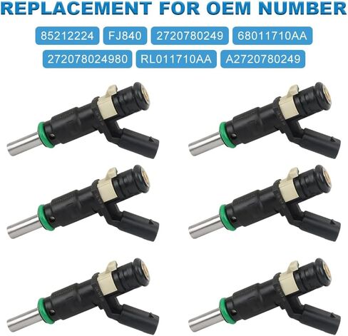 JDMON Fuel Injectors Compatible with Mercedes-Benz C230 C300 C350 CLK350 E350 GLK350 ML350 ML450 R350 S400 SLK280 SLK300 SLK350 Dodge Sprinter 2005-2013 Replacement for 68011710AA 272078024980 in Saudi Arabia